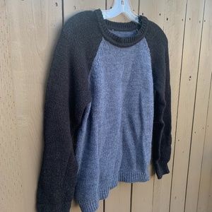 Brandy Melville Blue and Black Patchwork Sweater
